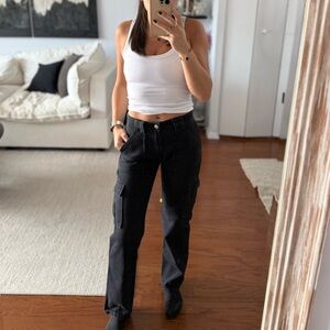 White Fox Black Denim Jeans